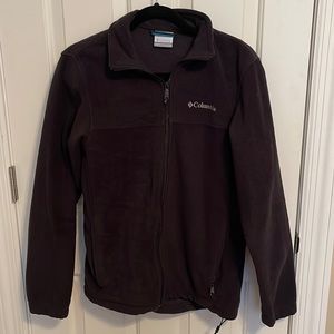 Like new condition mens black fleece Columbia jacket. Size small